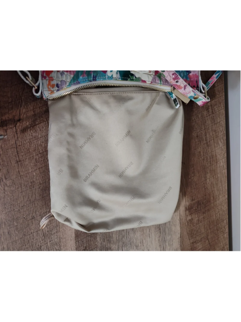 Women's Brahmin Crossbody Bag One Size Multi-color White